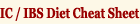 Get The Interstitial Cystitis and IBS Diet Cheat Sheet