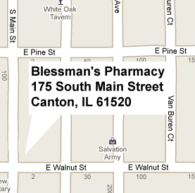Blessman's Pharmacy Map!