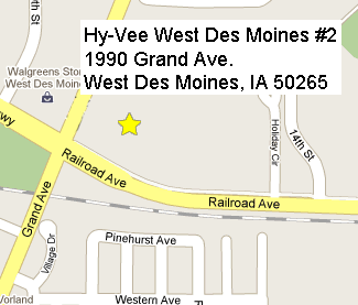 Hy-Vee West Des Moines #2 Map!