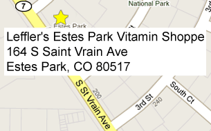 Leffler's Estes Park Vitamin Shoppe Map!