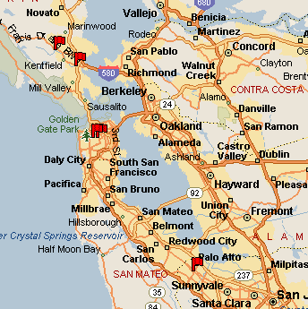 Bay Area Heather's Tummy Care Locations Map!
