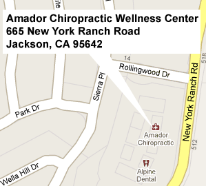 Amador Chiropractic & Wellness Center Map!