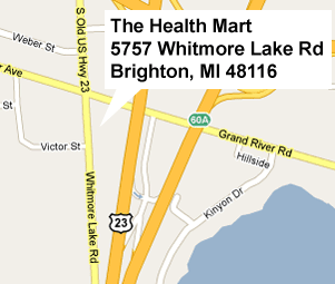 The Health Mart in Brighton Map!