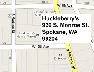 Huckleberry's Natural Market Map!