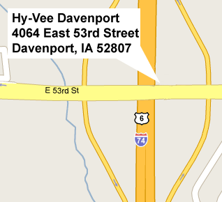 Hy-Vee Davenport Map!