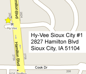Hy-Vee Sioux City #1 Map!