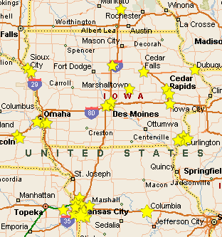 Heather's Tummy Care Hy-Vee Map!