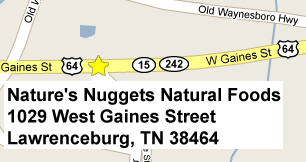 Nature's Nuggets Map!
