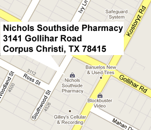 Nichols Southside Pharmacy Map!