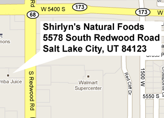 Shirlyn's Natural Foods Map!