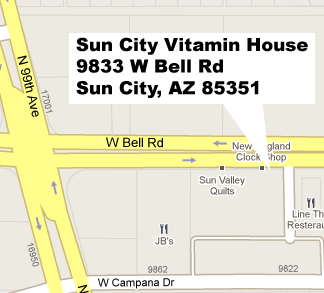 Sun City Vitamin House Map!