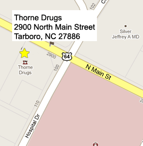 Thorne Drug Center Map!